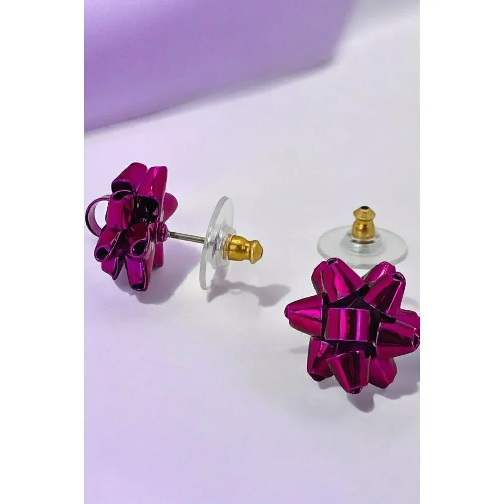 Kate Spade New York Bourgeois Bow Stud Earrings in Pink